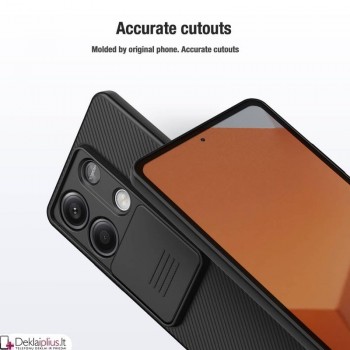Nillkin Camshield dėklas su kameros apsauga - juodas (Xiaomi Redmi Note 13 5G) Nillkin Camshield dėklas su kameros apsauga - juodas (Xiaomi Redmi Note 13 5G)